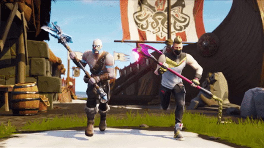 Fortnite God Of War And Jonesy GIF