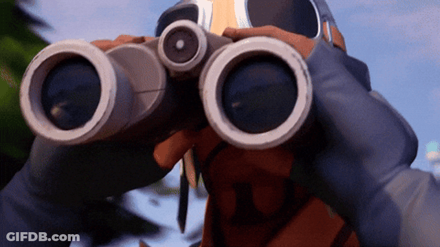 Fortnite Meme Man Binoculars GIF