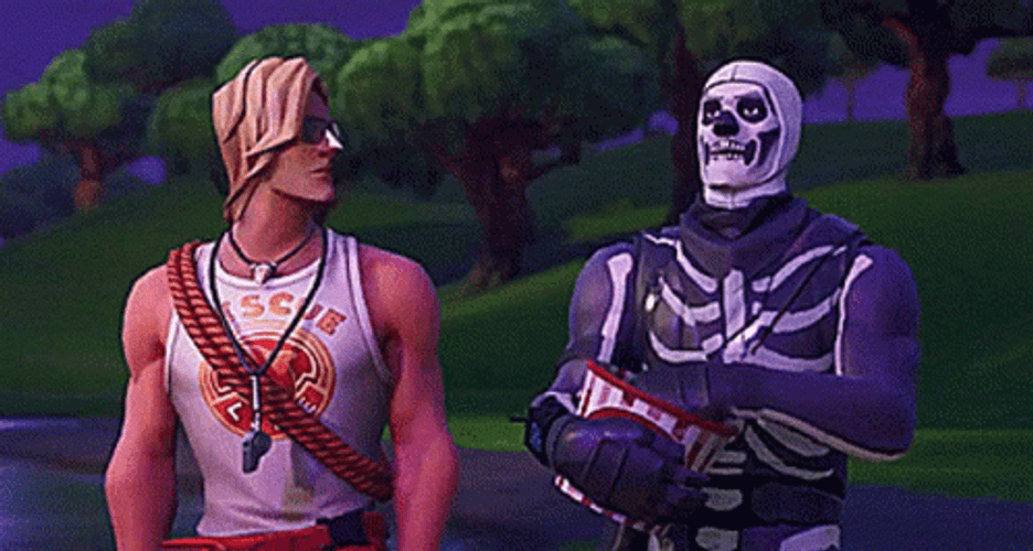 Fortnite Movie Popcorn Skull Trooper GIF