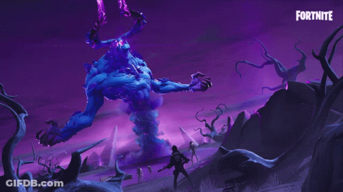 Fortnite Poster With Giant Monster GIF