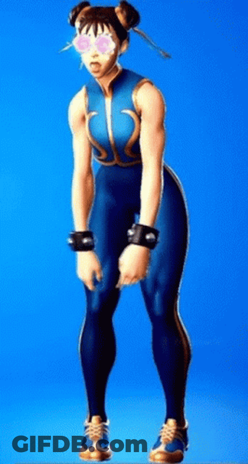 Fortnite Skins Chun Li Dizzy GIF