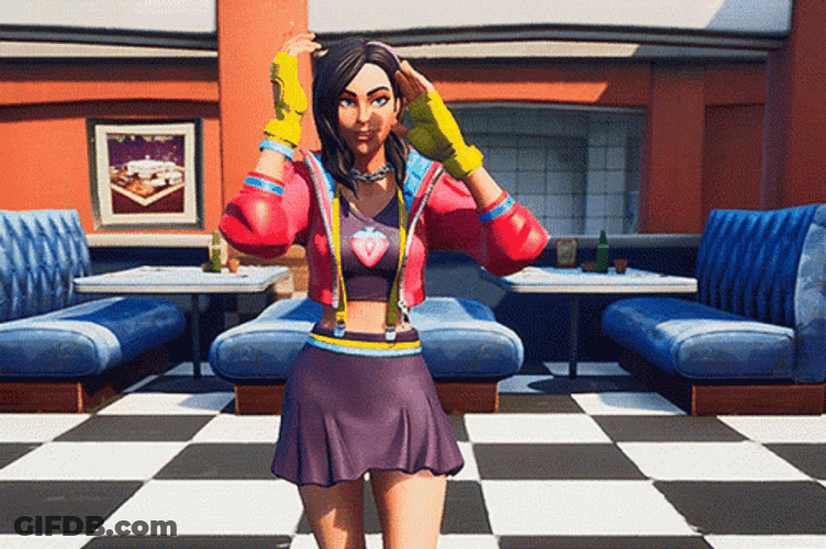 Fortnite Skins Rox At Diner GIF