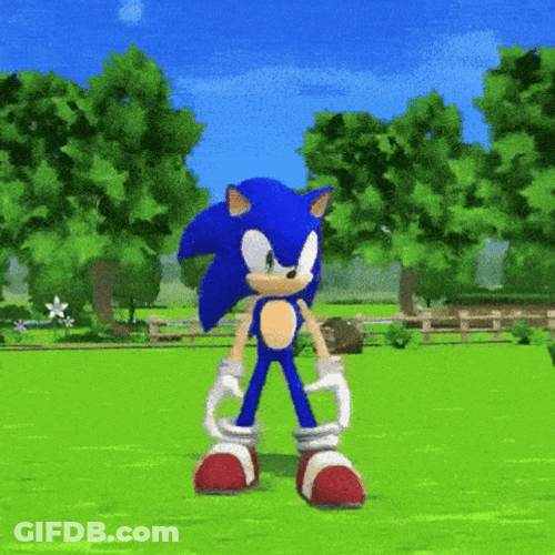 Fortnite Sonic The Hedgehog Dancing Default Emote GIF