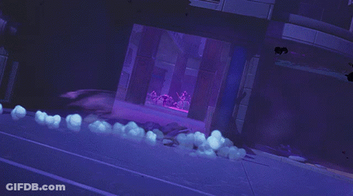 Fortnitemares Midas Rising Poster Purple Background GIF
