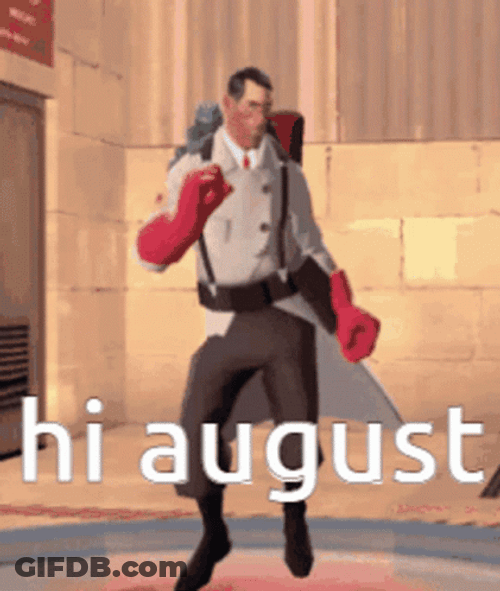 Fortress Character Hello August Dance GIF