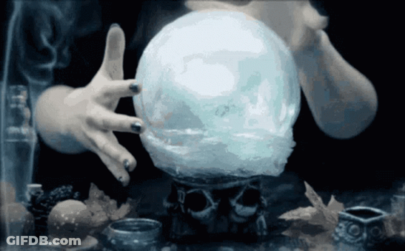 Fortune Teller Scrying The Crystal Ball GIF
