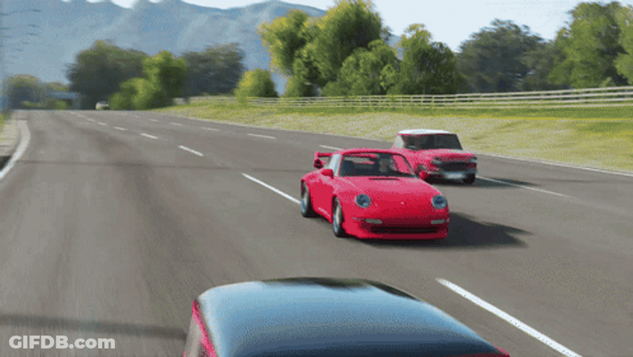 Forza Horizon 4 Porsche 911 GT2 Red GIF