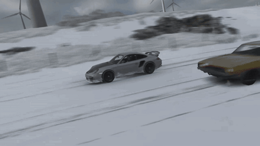 Forza Horizon 4 Porsche 911 GT2 RS Winter GIF