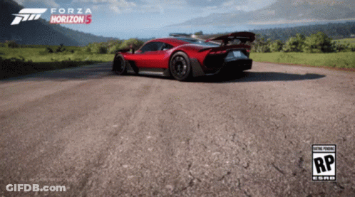 Forza Horizon 5 Ad Red Car GIF