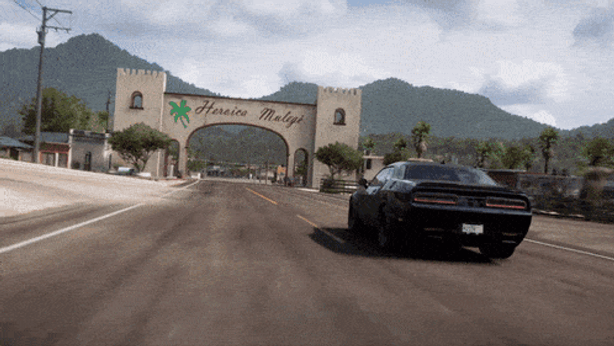 Forza Horizon 5 Dodge Challenger Srt Demon GIF