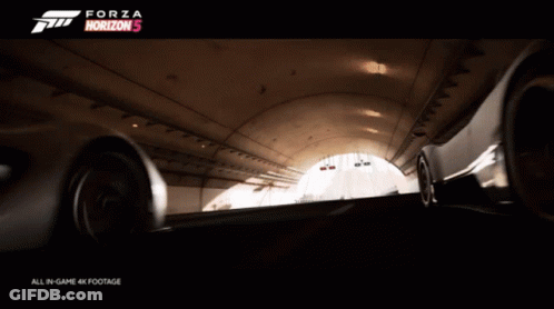Forza Horizon 5 Tunnel Poster GIF