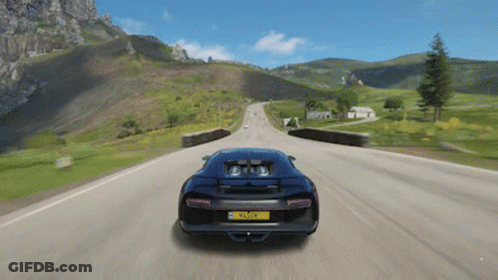 Forza Horizon4 Bugatti Chiron GIF