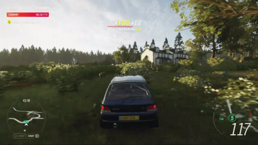 Forza Motorsport 7 Black Car Crashes GIF