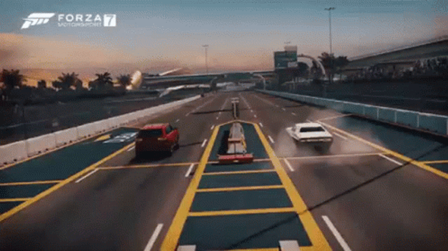 Forza Motorsport 7 Red Car Winning GIF