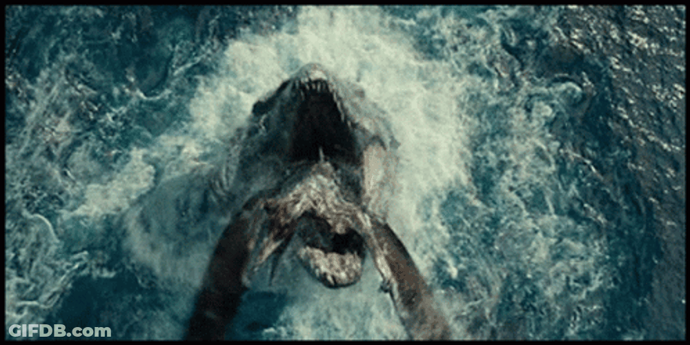 Fossils Show Asteroid Killed Mosasaurus GIF