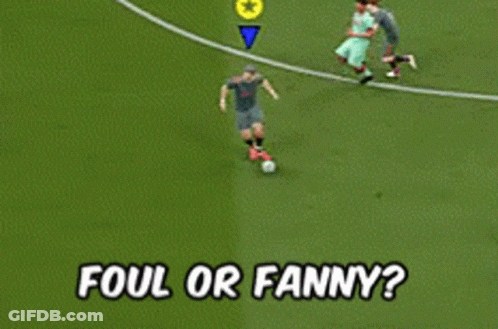Foul Or Fanny Soccer Field With Players GIF
