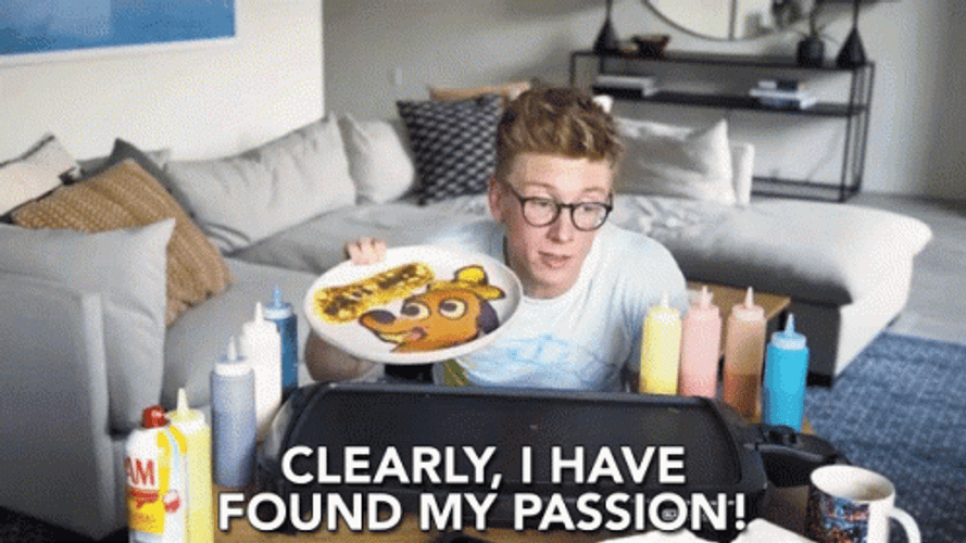 Found My Passion Food Tyler Oakley GIF