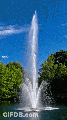 Fountain In Park Named Maryla GIF