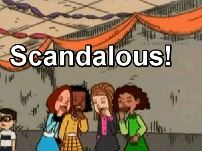 Four Animated Ladies Drama Laughing GIF