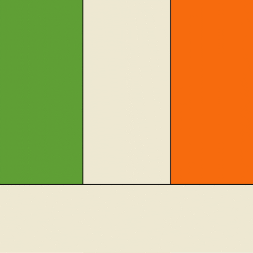 Four Leaf Clover Featuring Ireland Flag GIF