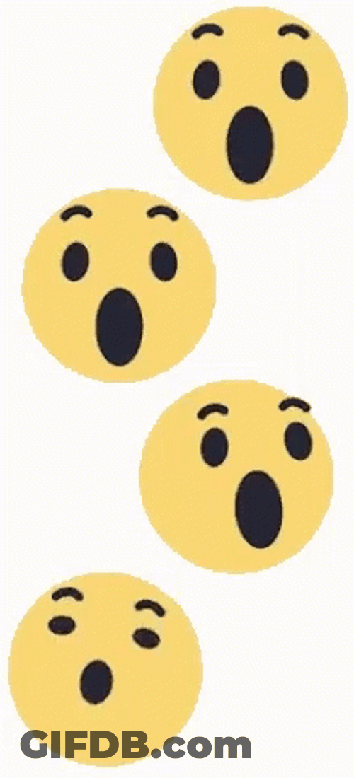 Four Ohhh Wow Amazed Emojis GIF
