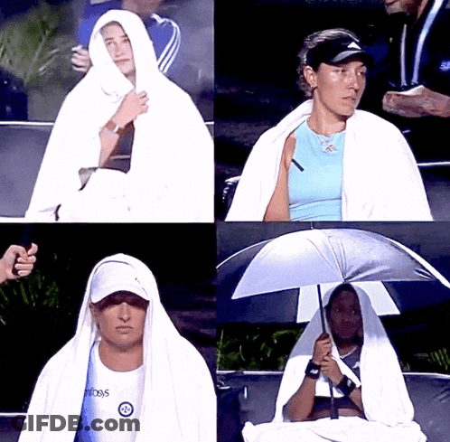 Four-Picture Collage Of Woman In White Towel GIF