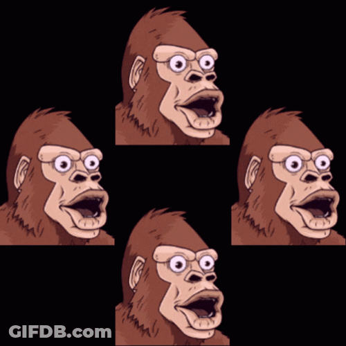 Four Rotating Monkey Spinning GIF