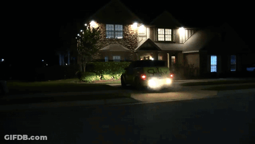 Four Toy Cars Lined Up With Megi85P Sign GIF