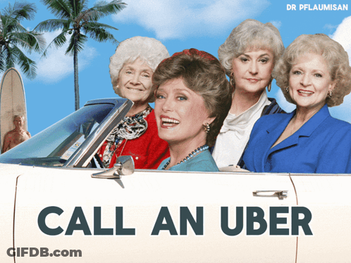 Four Women Sitting In Car GIF