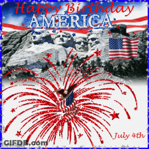 Fourth Of July America Animated Celebration GIF