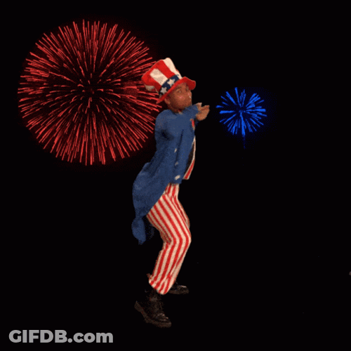 Fourth Of July Happy Celebratory Dance GIF