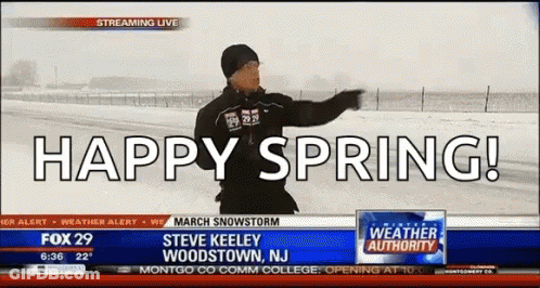 Fox 29 News Anchor Says Happy Spring GIF