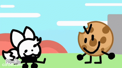 Fox And Cookie Standing Together GIF