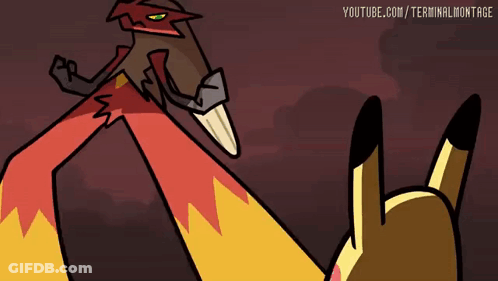 Fox And Pikachu Cartoon GIF
