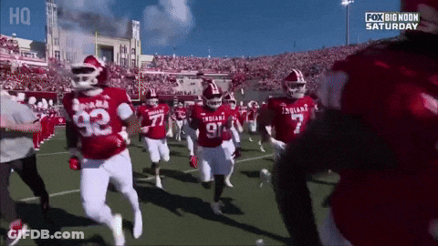 Fox Big Noon Saturday Shows A Football Game Being Played GIF