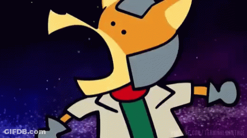 Fox Cartoon With YouTube URL GIF