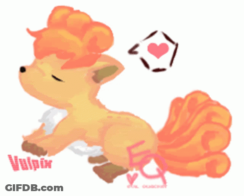 Fox Drawing With Name Vulpix GIF