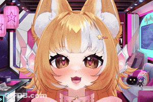 Fox Girl With Star On Hair GIF