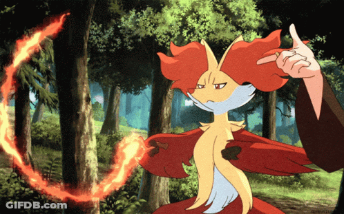 Fox Giving Thumbs Up In Front Of Trees GIF