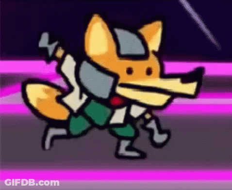 Fox Holding Sword GIF