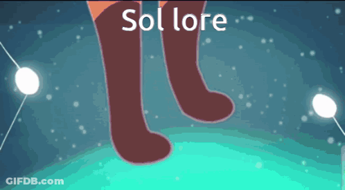 Fox Illustration With Sol Lore GIF