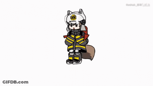 Fox In Firefighter Uniform And Helmet GIF