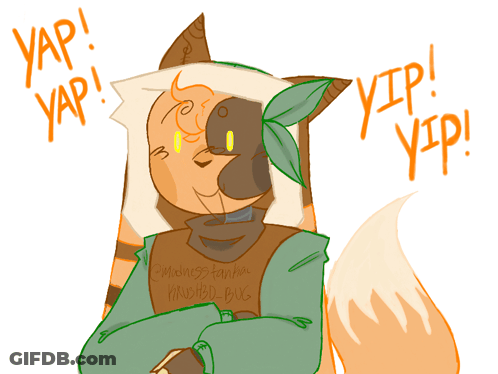 Fox In Green Shirt With Madness Fanboy GIF