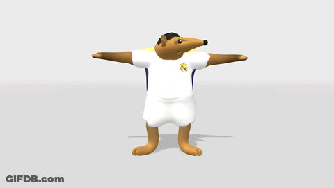 Fox In Real Madrid Jersey Saying Elig GIF