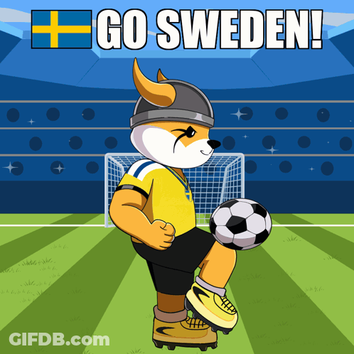 Fox Kicking Soccer Ball Go Sweden GIF