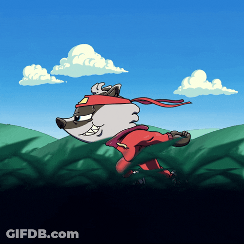 Fox Like Naruto Running GIF