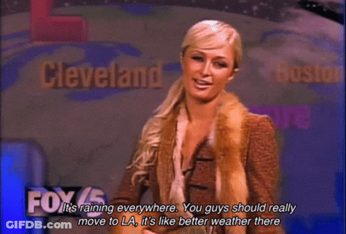 Fox News Anchor Says Raining Everywhere In Cleveland And Boston GIF