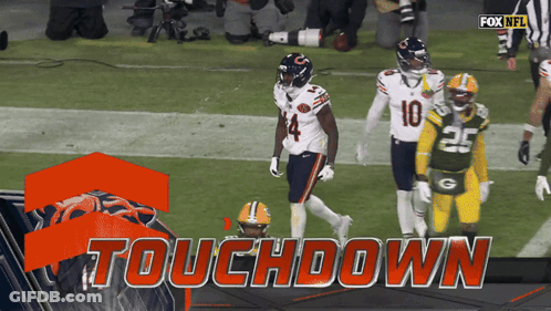Fox NFL Advertisement Touchdown Bears Packers GIF