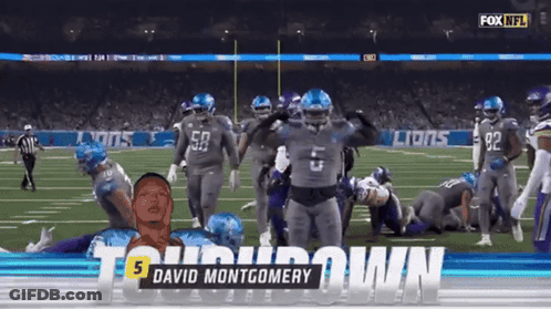Fox NFL Broadcast David Montgomery Football Game GIF