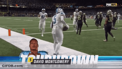 Fox NFL Broadcast David Montgomery Football Game GIF